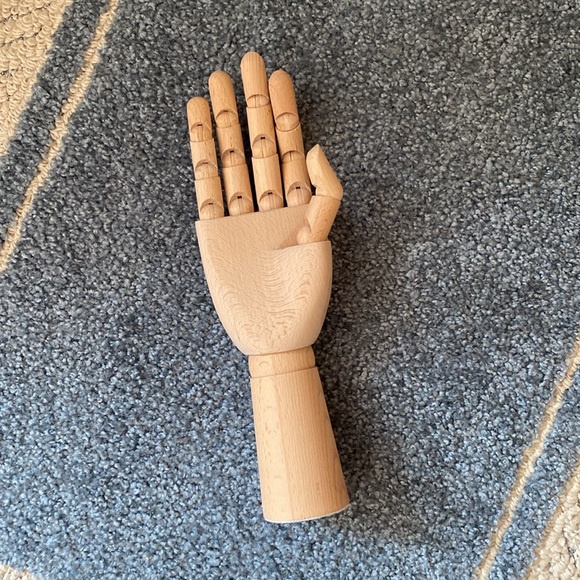 Wooden Hand Bendable Finger Display Mannequin - Picture 2 of 12